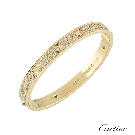 love bracelet full diamond.